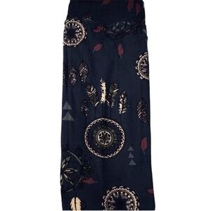 Vintage Rare Navy LuLaRoe Navajo Aztec Cowichan Dreamcatcher OS Leggings